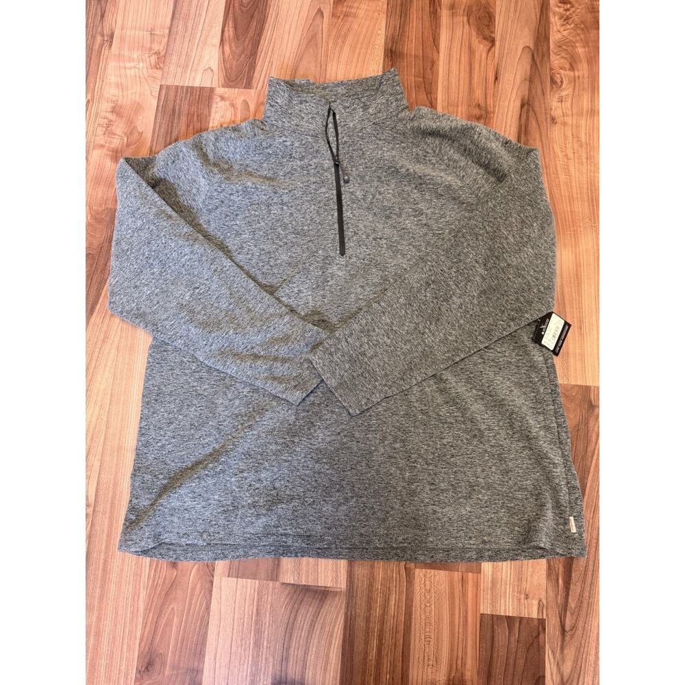 Eddie Bauer Women’s Fast Fleece 1/4 Zip Jacket Size 2XL Gray Pullover NWT